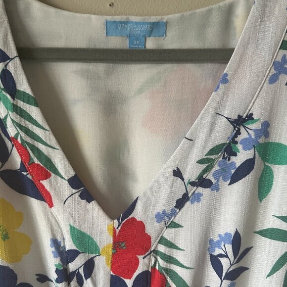 Draper James RSVP Floral Sleeveless Tie Waist Dress - Size 3X - Picture 4 of 9